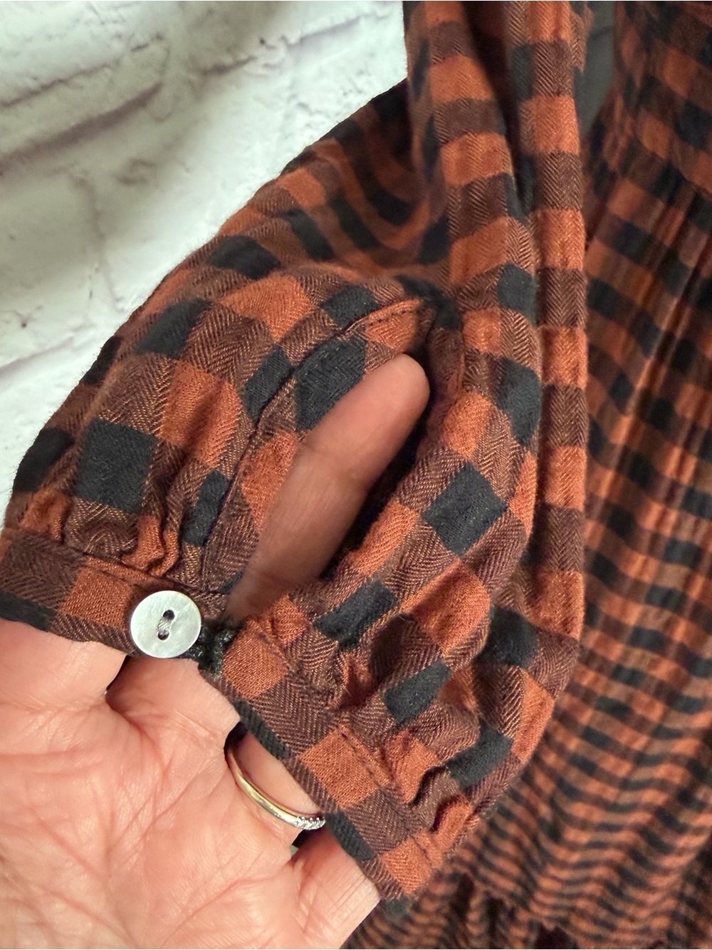 Marine layer Maeve Plaid Long Sleeve Maxi Dress - Picture 7 of 14